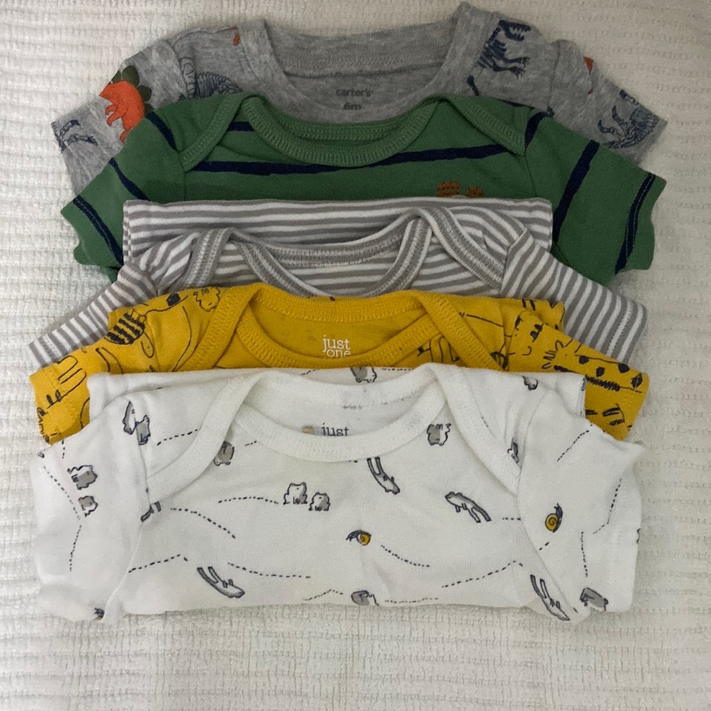 Carter’s Boy Bodysuits Short Sleeve 6months
